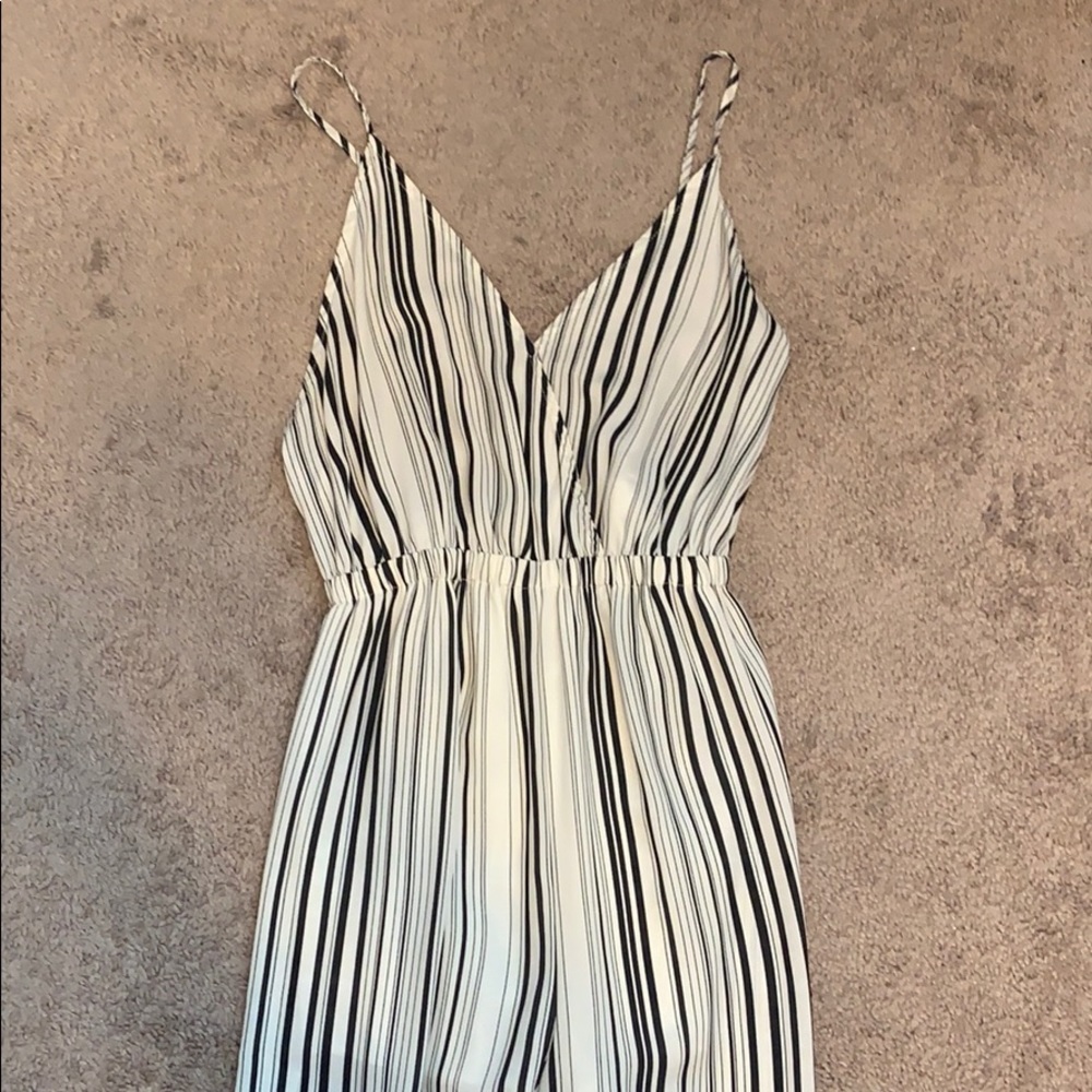 striped jumpsuit